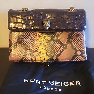 Kurt Geiger London Snake Print Bag
